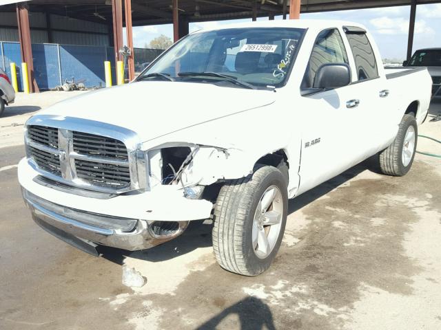 1D7HA18N68S581967 - 2008 DODGE RAM 1500 S WHITE photo 2