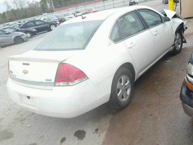 2G1WT58K481358134 - 2008 CHEVROLET IMPALA LT WHITE photo 4