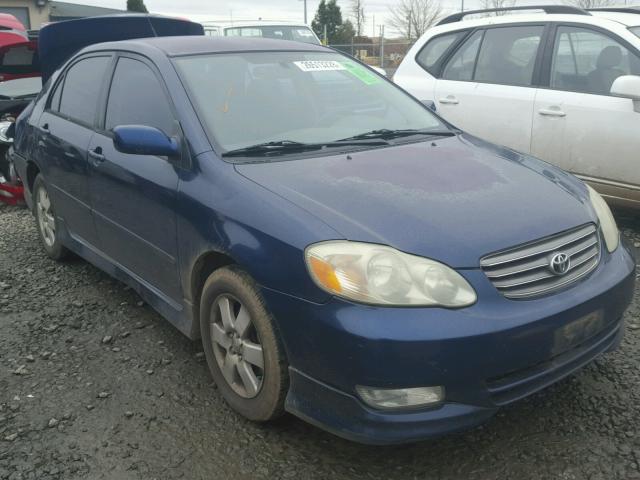 1NXBR32E43Z093378 - 2003 TOYOTA COROLLA CE BLUE photo 1