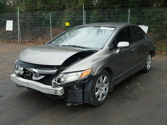 2HGFA16567H313108 - 2007 HONDA CIVIC LX GRAY photo 2