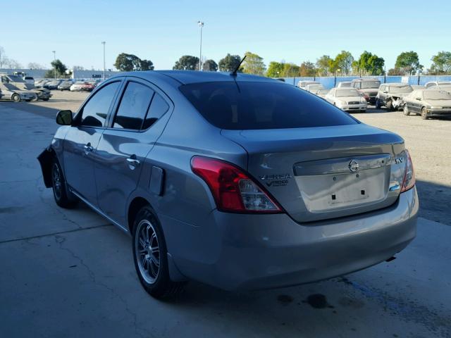 3N1CN7AP0CL942482 - 2012 NISSAN VERSA S SILVER photo 3