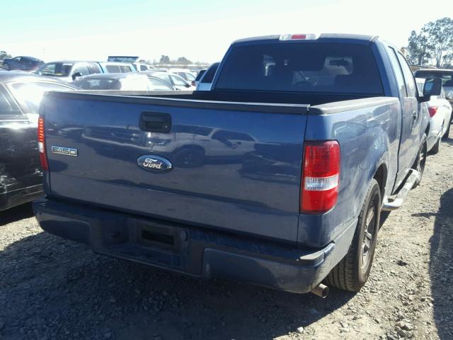 1FTRX12WX6KC85748 - 2006 FORD F150 BLUE photo 4