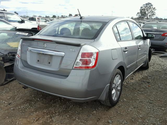 3N1AB6AP5BL680516 - 2011 NISSAN SENTRA 2.0 GRAY photo 4