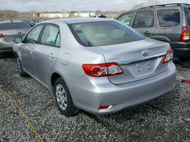 JTDBU4EE1BJ099496 - 2011 TOYOTA COROLLA BA SILVER photo 3