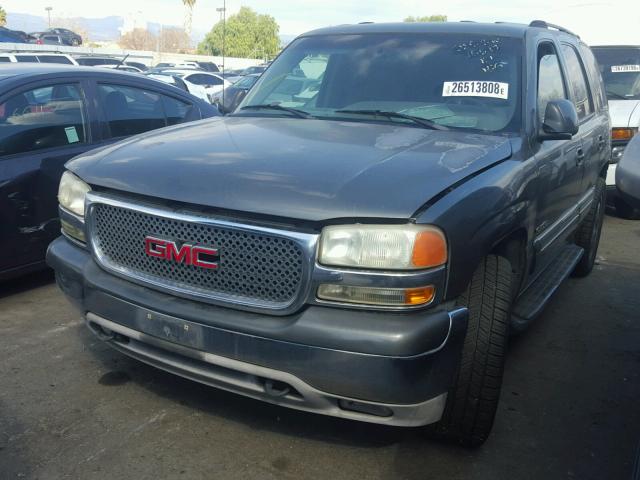 1GKEC13T32R248724 - 2002 GMC YUKON GRAY photo 2