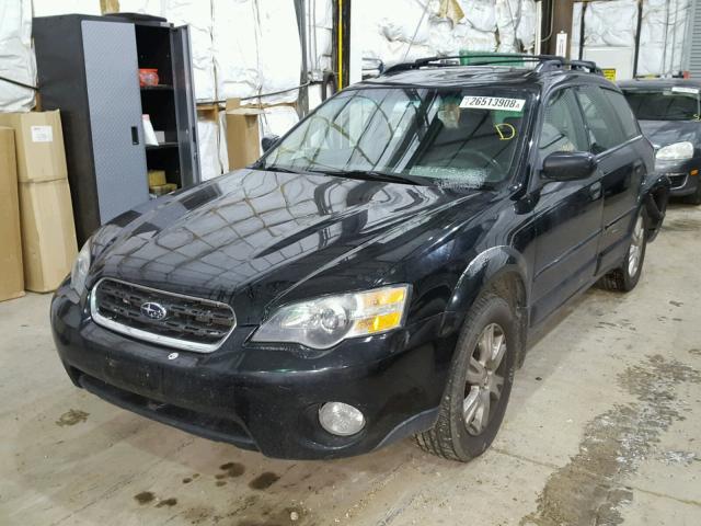 4S4BP61C957359342 - 2005 SUBARU LEGACY OUT BLACK photo 2