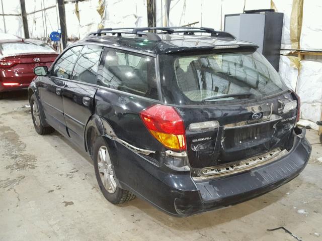 4S4BP61C957359342 - 2005 SUBARU LEGACY OUT BLACK photo 3