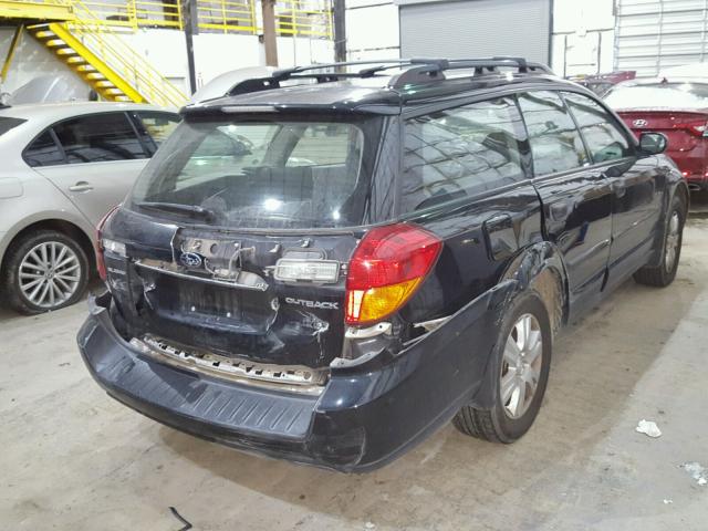 4S4BP61C957359342 - 2005 SUBARU LEGACY OUT BLACK photo 4