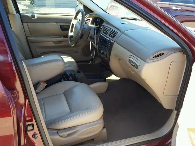 1FAFP56U96A207735 - 2006 FORD TAURUS SEL BURGUNDY photo 5