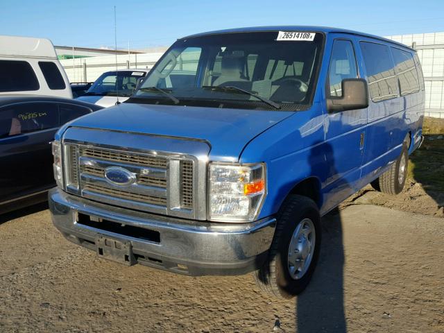 1FBSS3BLXADA69501 - 2010 FORD ECONOLINE BLUE photo 2