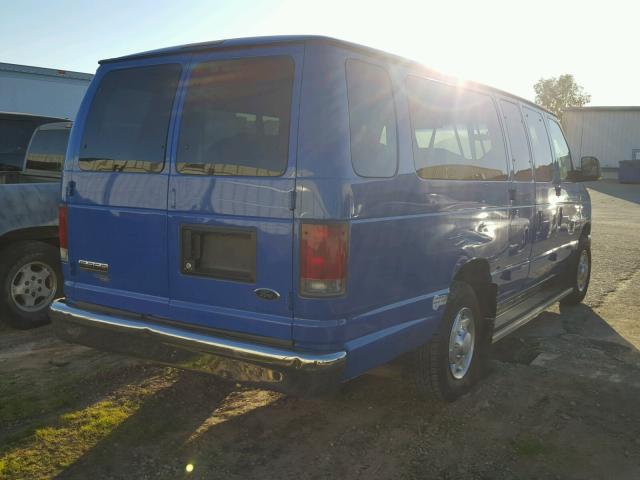 1FBSS3BLXADA69501 - 2010 FORD ECONOLINE BLUE photo 4