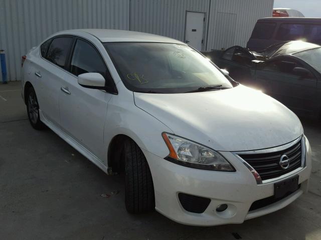 3N1AB7AP8DL656719 - 2013 NISSAN SENTRA S WHITE photo 1