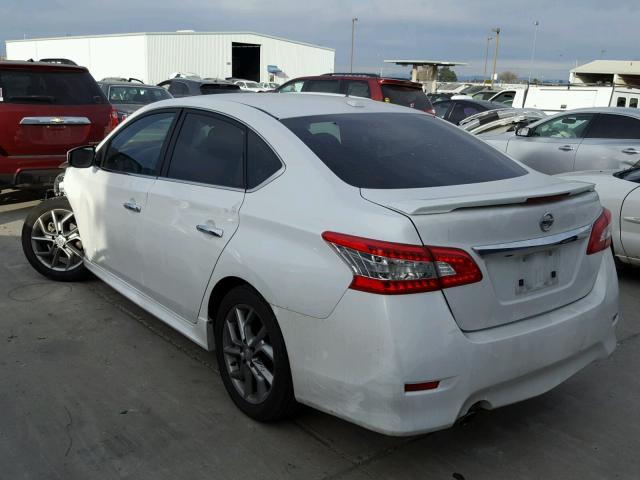 3N1AB7AP8DL656719 - 2013 NISSAN SENTRA S WHITE photo 3