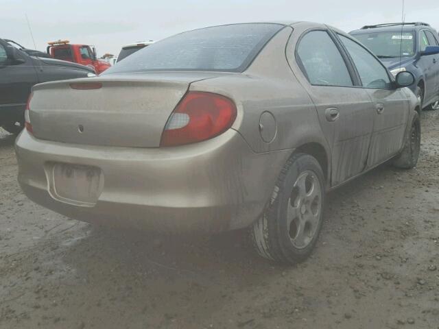 1P3ES46C7YD548350 - 2000 PLYMOUTH NEON BASE 金色 照片 4