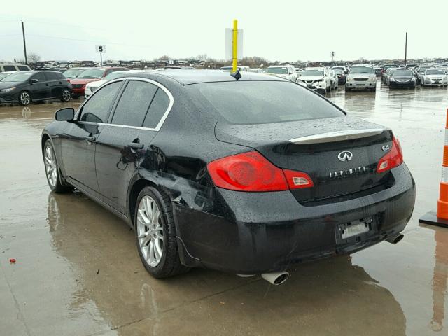 JNKBV61EX7M705784 - 2007 INFINITI G35 BLACK photo 3