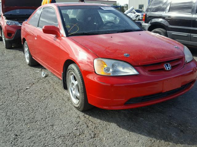 1HGEM22952L104990 - 2002 HONDA CIVIC EX წითელი ფოტო 1