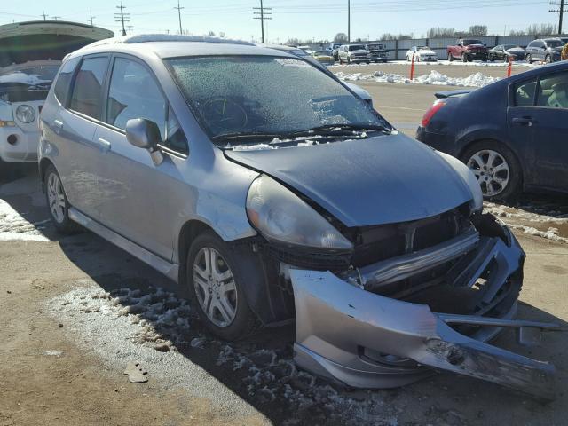 JHMGD38617S043272 - 2007 HONDA FIT S SILVER photo 1