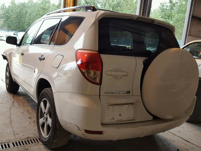 JTMBK33V875029819 - 2007 TOYOTA RAV4 WHITE photo 3