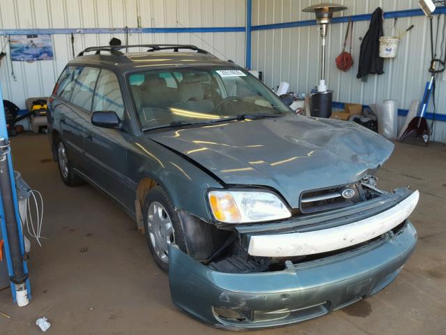 4S3BH635927301517 - 2002 SUBARU LEGACY L GREEN photo 1