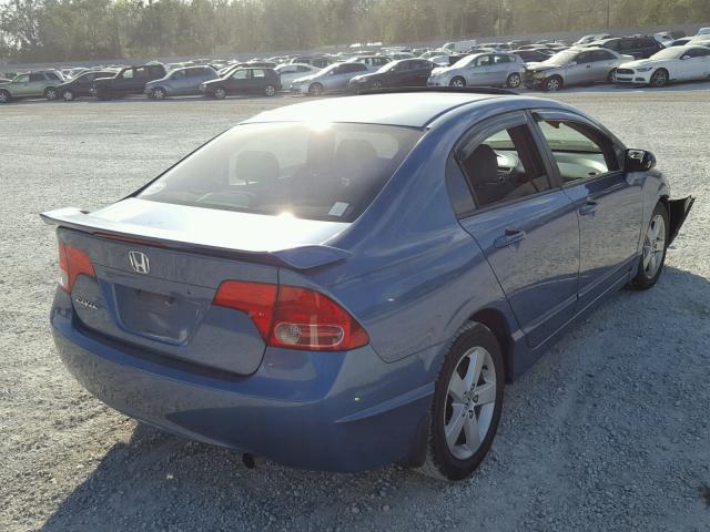 1HGFA16837L138152 - 2007 HONDA CIVIC EX BLUE photo 4