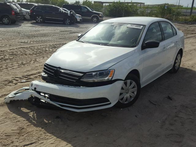 3VW2K7AJ7FM303363 - 2015 VOLKSWAGEN JETTA BASE თეთრი ფოტო 2