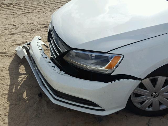 3VW2K7AJ7FM303363 - 2015 VOLKSWAGEN JETTA BASE თეთრი ფოტო 9