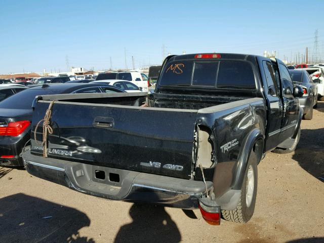 5TBBT48161S207262 - 2001 TOYOTA TUNDRA ACC BLACK photo 4