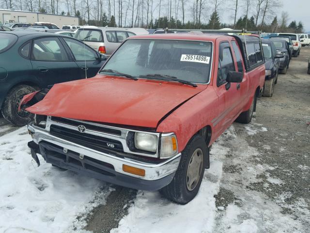 JT4VN93D2S5044212 - 1995 TOYOTA PICKUP 1/2 RED photo 2