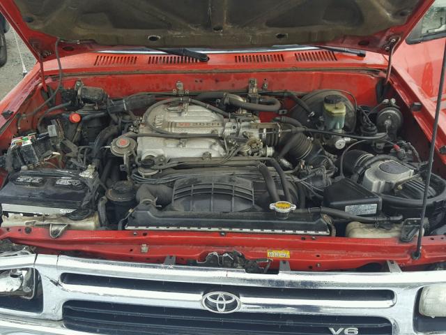 JT4VN93D2S5044212 - 1995 TOYOTA PICKUP 1/2 RED photo 7