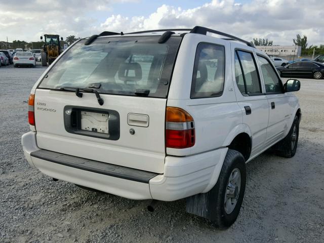 4S2CK58W1X4359264 - 1999 ISUZU RODEO S WHITE photo 4