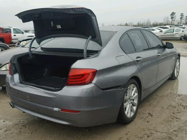 WBAFR1C52BC750933 - 2011 BMW 528 I GRAY photo 4