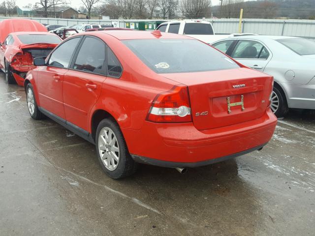 YV1MS682562158068 - 2006 VOLVO S40 T5 RED photo 3