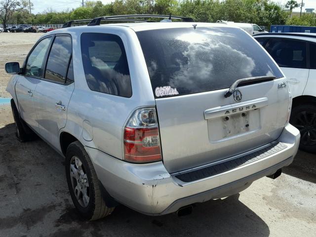 2HNYD18826H534445 - 2006 ACURA MDX TOURIN SILVER photo 3