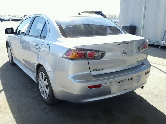 JA32U2FUXEU010908 - 2014 MITSUBISHI LANCER ES/ SILVER photo 3