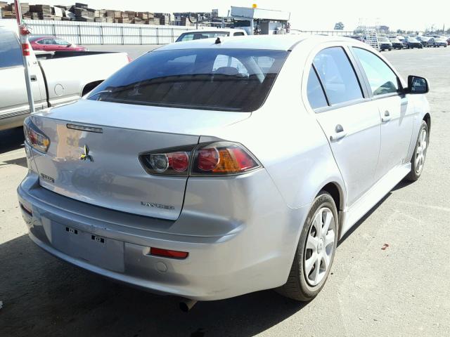 JA32U2FUXEU010908 - 2014 MITSUBISHI LANCER ES/ SILVER photo 4