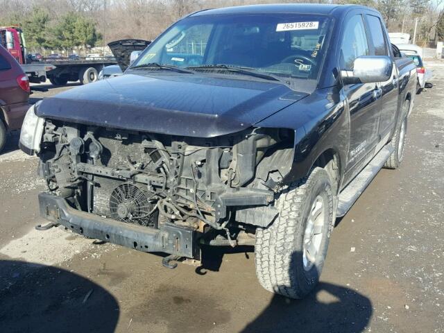 1N6BA07B45N553917 - 2005 NISSAN TITAN XE BLACK photo 2