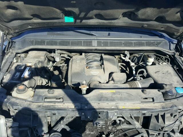 1N6BA07B45N553917 - 2005 NISSAN TITAN XE BLACK photo 7