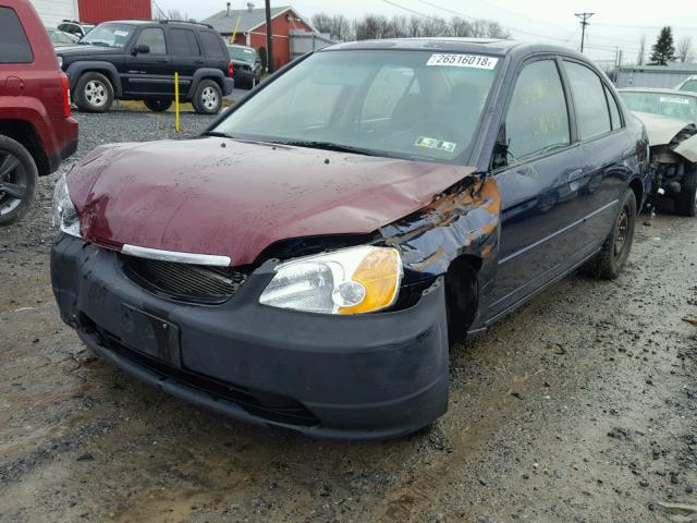 2HGES26713H528986 - 2003 HONDA CIVIC EX ლურჯი ფოტო 2