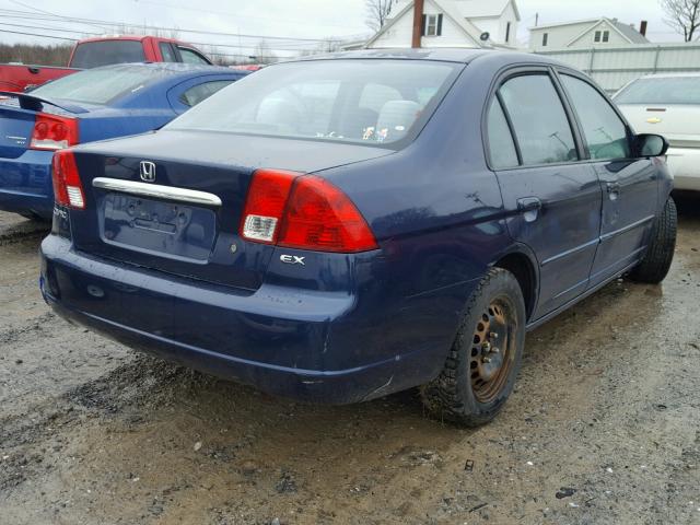 2HGES26713H528986 - 2003 HONDA CIVIC EX BLUE photo 4