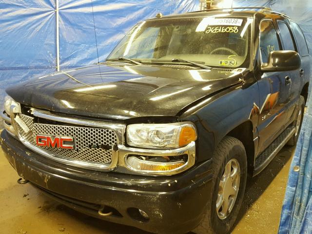 1GKEK63U44J207237 - 2004 GMC YUKON DENA BLACK photo 2