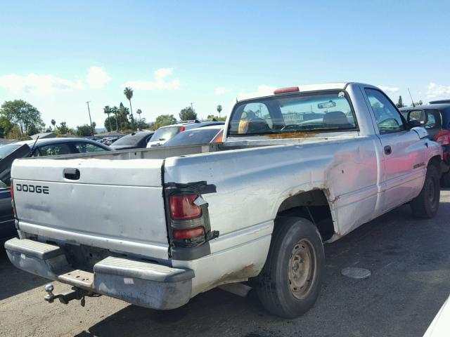 1B7HC16X21S227751 - 2001 DODGE RAM 1500 SILVER photo 4