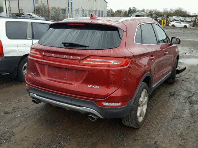 5LMCJ2A96FUJ14078 - 2015 LINCOLN MKC RED photo 4