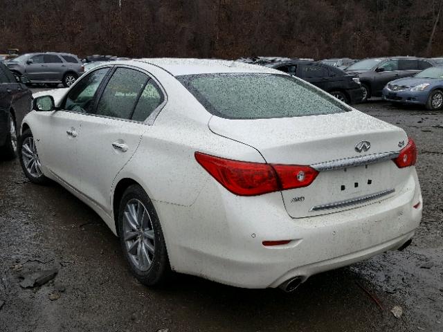 JN1CV7AR4GM250321 - 2016 INFINITI Q50 BASE WHITE photo 3