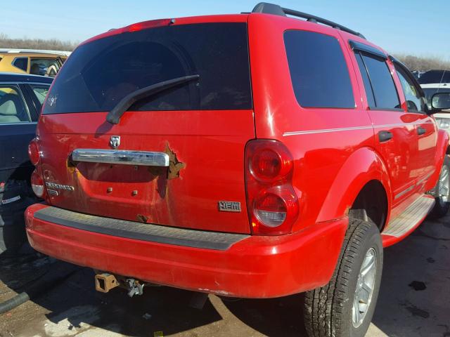 1D8HB58D25F554504 - 2005 DODGE DURANGO LI RED photo 4