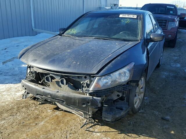 1HGCP36779A801256 - 2009 HONDA ACCORD EX GRAY photo 2