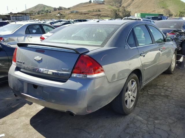 2G1WC583781243195 - 2008 CHEVROLET IMPALA LT GRAY photo 4