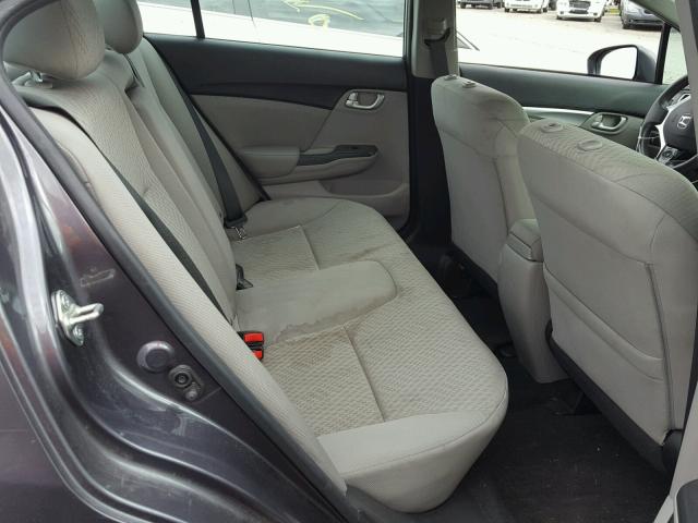 19XFB2F89EE272218 - 2014 HONDA CIVIC EX ნაცრისფერი ფოტო 6