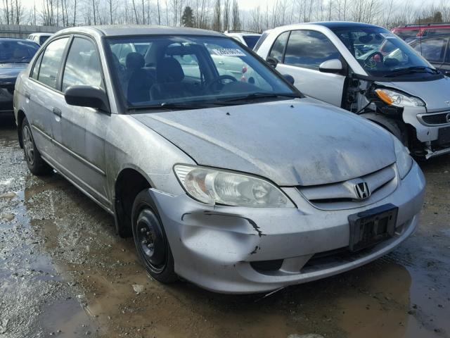 2HGES164X5H568776 - 2005 HONDA CIVIC DX SILVER photo 1