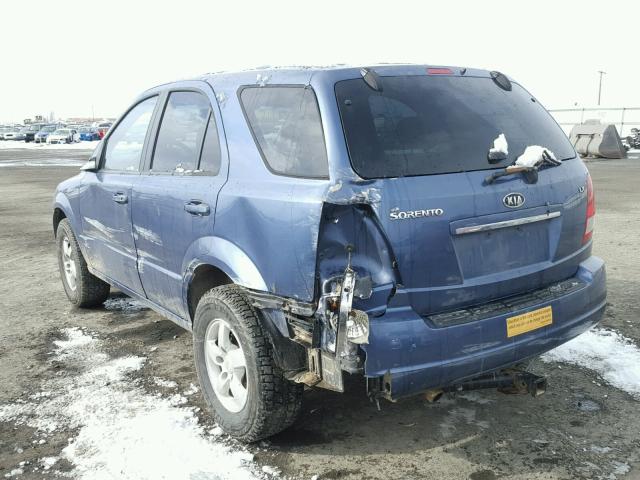 KNDJC733065620725 - 2006 KIA SORENTO EX BLUE photo 3