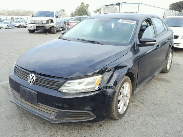 3VWBP7AJ6CM375197 - 2012 VOLKSWAGEN JETTA SE BLACK photo 2